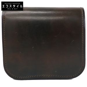 Last Crops Marble Black Rough Out Horween Shell Cordova SPANKER I Bi-fold Wallet [Used]
