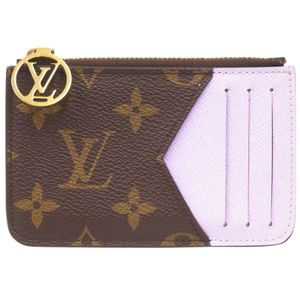 미품 루이 비통 포르트 카르트 로미 모노그램 M82938 라일락 카드 케이스 지갑 LV 0419【중고】LOUIS VUITTON