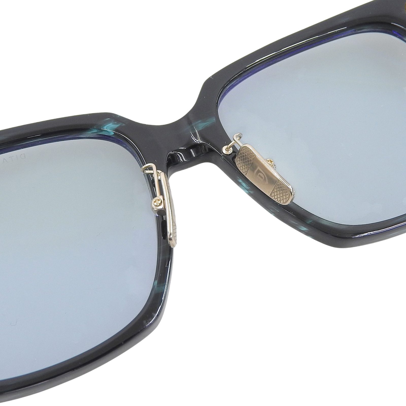 Unused △ DITA DTS732 CEDAROTH-ONE Square Frame Sunglasses, Green