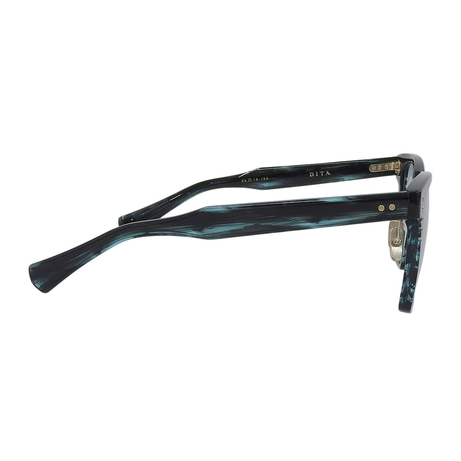 Unused △ DITA DTS732 CEDAROTH-ONE Square Frame Sunglasses, Green