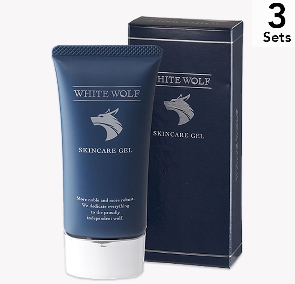 【3本セット】オールインワンスキンケア ホワイトウルフ メンズ スキンケア 男性用 50g/約1カ月分) 医薬部外品 化粧品