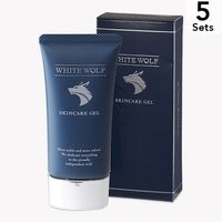 【5本セット】オールインワンスキンケア ホワイトウルフ メンズ スキンケア 男性用 50g/約1カ月分) 医薬部外品 化粧品