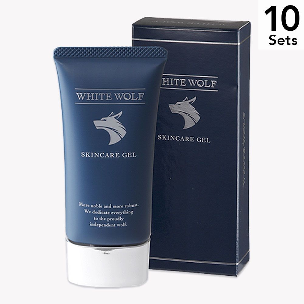 【10本セット】オールインワンスキンケア ホワイトウルフ メンズ スキンケア 男性用 50g/約1カ月分) 医薬部外品 化粧品