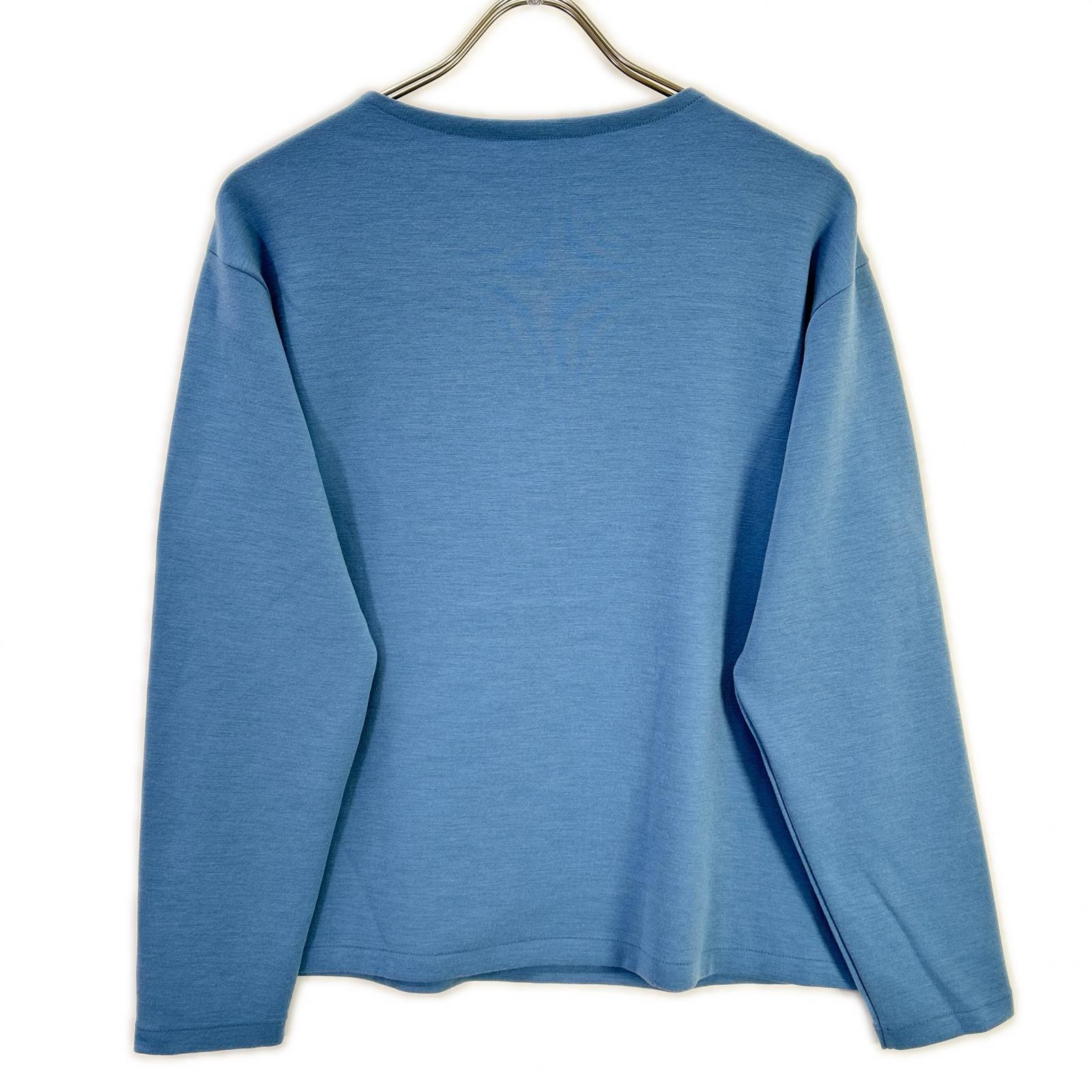 Auralee A26SP01VD Double Jersey Boat Neck Pullover Size 3 [Used