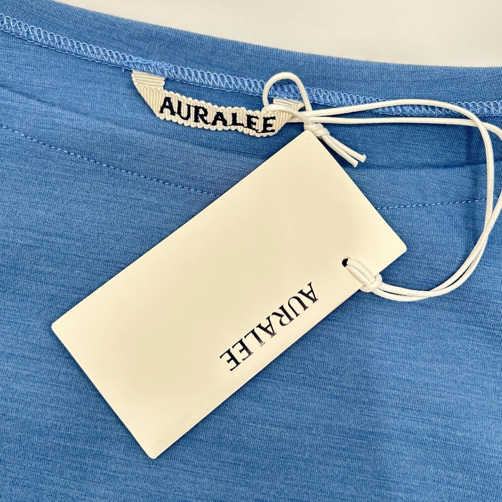 Auralee A26SP01VD Double Jersey Boat Neck Pullover Size 3 [Used