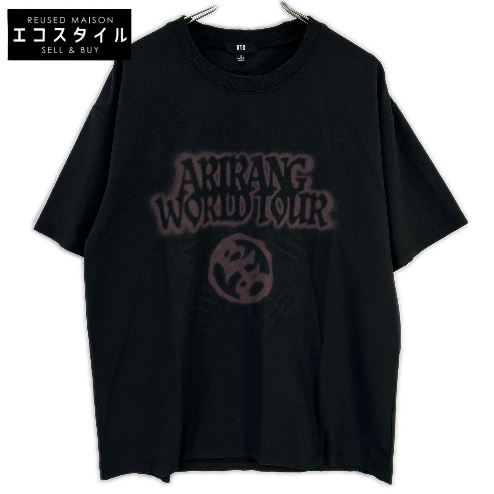 BTS】Black ARIRANG T-SHIRT KOREA Vintage-style T-shirt M【Used