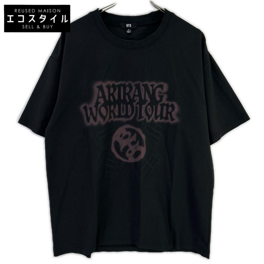 BTS】Black ARIRANG T-SHIRT KOREA Vintage-style T-shirt M【Used