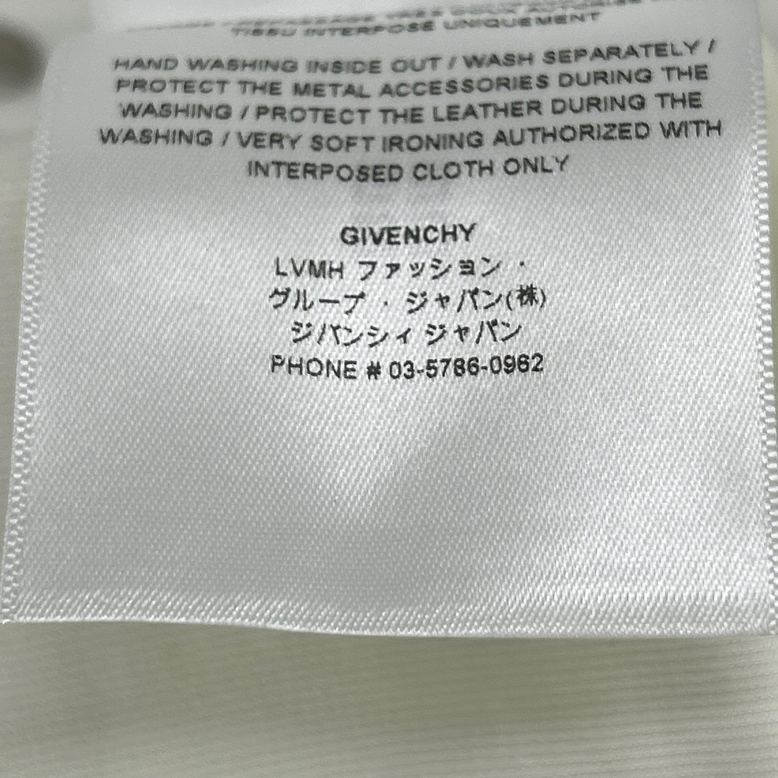 Givenchy White Logo Metal Zip Nylon Blouson, Size 44 [Used] | 日本