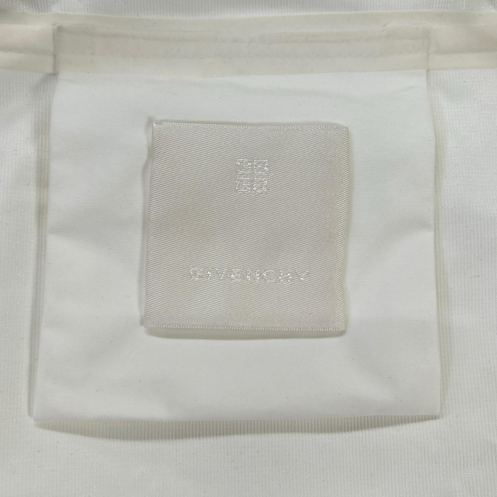Givenchy White Logo Metal Zip Nylon Blouson, Size 44 [Used] | 日本