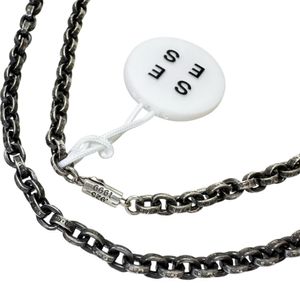 CHROME HEARTS Paper Chain 18-inch Necklace, Sterling Silver 925, 34.671g, 47cm, 1999, Men's [Used]