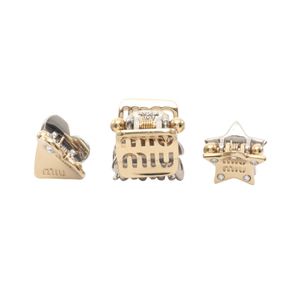 [Used] Miu Miu 3 Set of GP (Gold Plated) Hair Clips Women's Used B