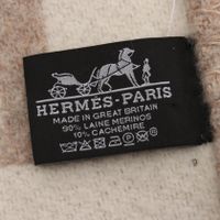 【중고】 에르메스 HERMES 프레드 아발론 III 코코 카모마일 울 아발론 3 블랭킷 유니섹스 Used B
