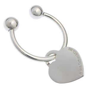 Tiffany & Co. Keyring Keychain Heart Tag Sterling Silver 925 Key ring Unisex [Used]