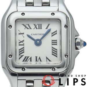 カルティエ パンテール ドゥ カルティエ ミニ ウォッチ Panthere De Cartier Watch Mini WSPN0019 箱 保証書 SS レディース時計 ホワイト 仕上げ済 美品 【中古】