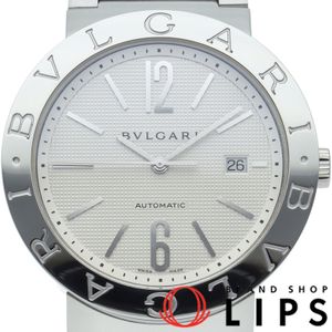 ブルガリ ブルガリブルガリ ウォッチ 42mm オートマチック Bvlgari Bvlgari 42mm BB42SS/BB42WSSDN 箱 保証書 SS メンズ時計 ホワイト 仕上げ済 美品 【中古】
