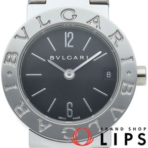 ブルガリ ブルガリブルガリ ウォッチ 23mm Bvlgari Bvlgari 23mm BB23SS/BB23SSD 箱 保証書 SS レディース時計 ブラック 美品 【中古】