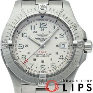 ブライトリング コルト クォーツ ウォッチ Colt Quartz A74380 箱 SS メンズ時計 ホワイト 仕上げ済 美品 【中古】