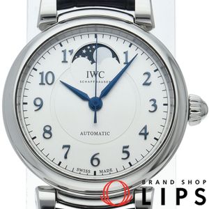 インターナショナルウォッチカンパニー IWC ダ･ヴィンチ オートマティック ムーンフェイズ 36mm Da Vinci Automatic MoonPhase 36 IW459306 保証書 SS/革 メンズ時計 シルバー 仕上げ済 美品 【中古】
