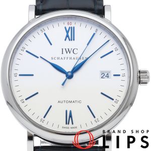 インターナショナルウォッチカンパニー IWC ポートフィノ オートマチック 40mm Portofino Automatic IW356527 箱 保証書 SS/革 メンズ時計 ホワイト 仕上げ済 美品 【中古】