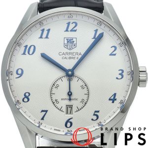 タグ・ホイヤー カレラ ヘリテージ キャリバー6 Carrera Heritage Caribre 6 WAS2111.FC6293 箱 保証書 SS/革 メンズ時計 シルバー 仕上げ済 美品 【中古】