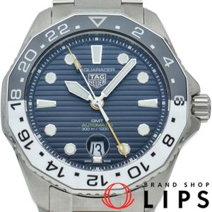 タグ・ホイヤー アクアレーサー プロフェッショナル300 GMT キャリバー7 Aquaracer Professional 300 WBP2010.BA0632 箱 保証書 SS メンズ時計 ブルー 美品 【中古】