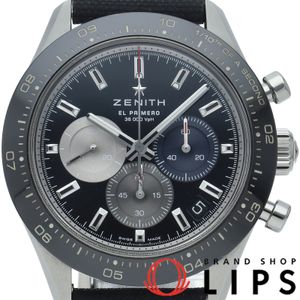 ゼニス クロノマスタースポーツ ウォッチ エルプリメロ Chronomaster Sports 03.3100.3600/21.C822 箱 保証書 SS/ラバー メンズ時計 ブラック 仕上げ済 美品 【中古】