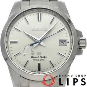 セイコー グランドセイコー スプリングドライブ 39mm Grand Seiko Spring Drive 39mm SBGA079/9R65-0BG0 箱 保証書 チタン メンズ時計 シルバー 仕上げ済 美品 【中古】