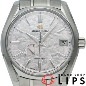 セイコー グランドセイコー スプリングドライブ 40mm 花筏 ヘリテージコレクション Grand Seiko Spring Drive Heritage Collection SBGA443/9R65-0DG0 箱 保証書 チタン メンズ時計 ピンク 仕上げ済 美品 【中古】