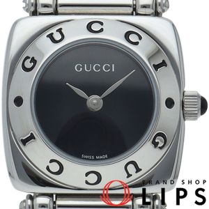 グッチ レディース時計 Ladies 6400L SS レディース時計 ブラック 美品 【中古】