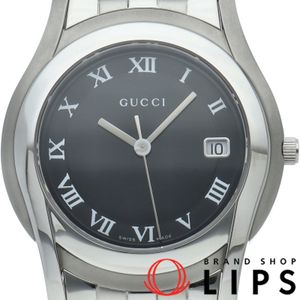 グッチ Gクラス メンズ時計 G Class Mens 5500M/YA055302 箱 保証書 SS メンズ時計 ブラック 仕上げ済 美品 【中古】