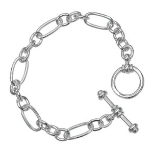 티파니 TIFFANY&Co. 오벌 체인 토글 브레이슬릿 팔로마 피카소 빈티지 희귀 실버925 약 18.24g Oval Chain Toggle 유니섹스【중고】