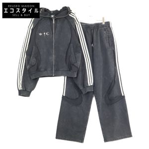 Adidas x THUG CLUB [Excellent Condition/2025 Model] KC2209/KC2216 TEAMGEIST HOODED ZIP UP SWEAT PANTS Sweatshirt Set-up L [Used]