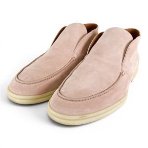 Excellent condition ▲ Loro Piana 52771L OPEN WALK suede leather ankle boots, pink, size 40.5, made in Italy, men's.