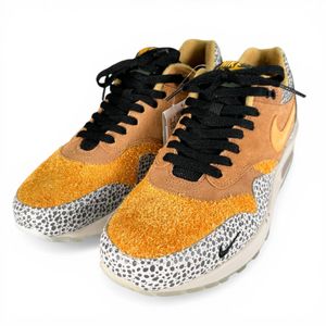 Unused ▲NIKE 665873-200 AIR MAX 1 PREMIUM QS Safari Low-Cut Sneakers Orange 27.5cm Men's with Box