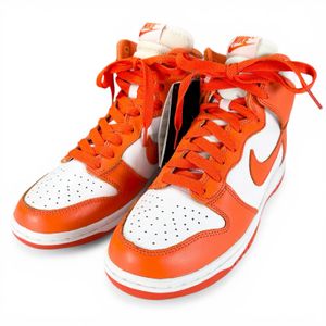 Unused ▲NIKE 850477-101 DUNK RETRO QS Syracuse Dunk High-Top Sneakers Orange White 26cm Men's with Box