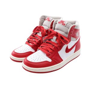 [Used] Nike WMNS AIR JORDAN 1 RETRO HIGH OG DJ4891-061 Leather Sneakers for Women - Unused