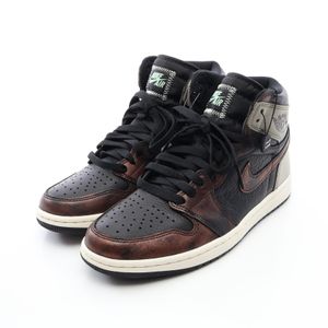 [Used] Nike AIR JORDAN 1 RETRO HIGH OG RUST SHADOW 555088-033 Leather Sneakers Men's Unused
