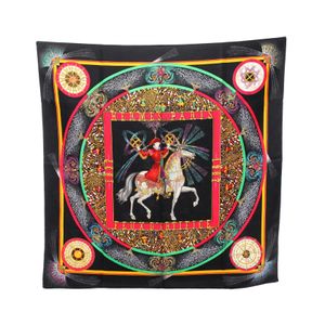 【二手】愛馬仕 HERMES 絲巾 Carre 90 FEUX D淨化草本'ARTIFICE 女士真絲絲巾 A