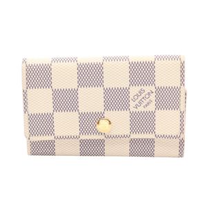 【二手】路易威登LOUIS VUITTON Multicles 6 Damier Azur 六環鑰匙包 N61745 PVC塗層帆布 Multicles 6 女士二手 B