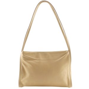 LOEWE shoulder bag, calfskin, beige, A5 size, magnetic closure, women's [used]