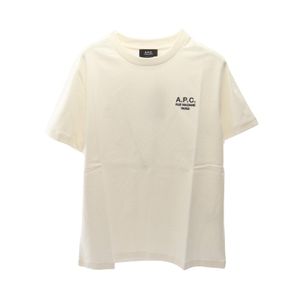 [Used] A.P.C. Short-Sleeve T-Shirt COHBU Logo Embroidery M26388COHBUTAEXL XL Cotton T-Shirt Unisex New