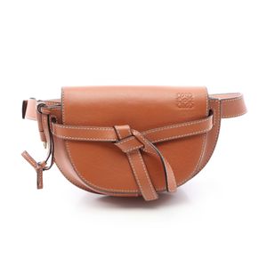 【二手】 LOEWE腰包/斜背包/臀包ブラウン皮革 女款二手 A