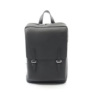 【二手】 LOEWE軍裝風雙肩包，Anagram 款，B553J18X041100，真皮雙肩包，男士，全新
