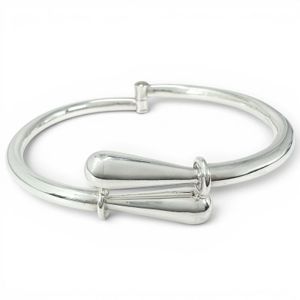 Excellent condition ▲ TIFFANY&Co. Tiffany Mexican Hinge SV925 Vintage Bypass Design Bangle Silver Weight 26g Men's