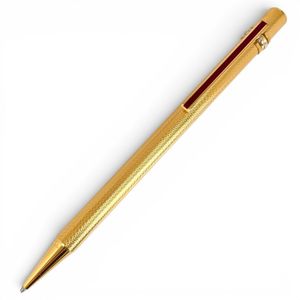 極美品▲Cartier カルティエ マスト ドゥ カルティエ トリニティ ツイスト式 ボールペン ゴールド ボルドー メンズ 箱付き