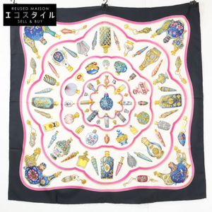 Hermes [狀況良好] Qu importe le flacon 香水瓶，絲綢，Carre 90 [二手]