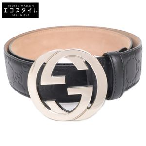 Gucci 411924 CWC1N 互扣式 G 標誌扣，尺寸 85-34 [二手]