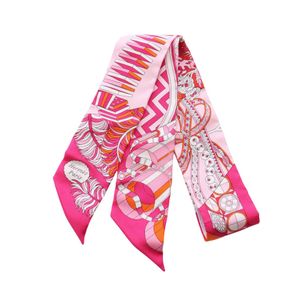 [二手] 愛馬仕 HERMES 絲巾 Twilly De l'ombrelle aux duelsRIBON真絲 Twilly 女士二手 A