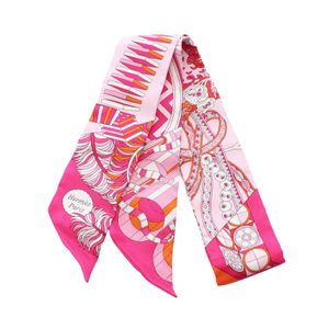 [二手] 愛馬仕 HERMES 絲巾 Twilly De l'ombrelle aux duelsRIBON真絲 Twilly 女士二手 A