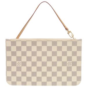 路易威登 Neverfull 手拿包（MM/GM 款），Damier Azur 帆布，LV 0894-2 [二手]LOUIS VUITTON